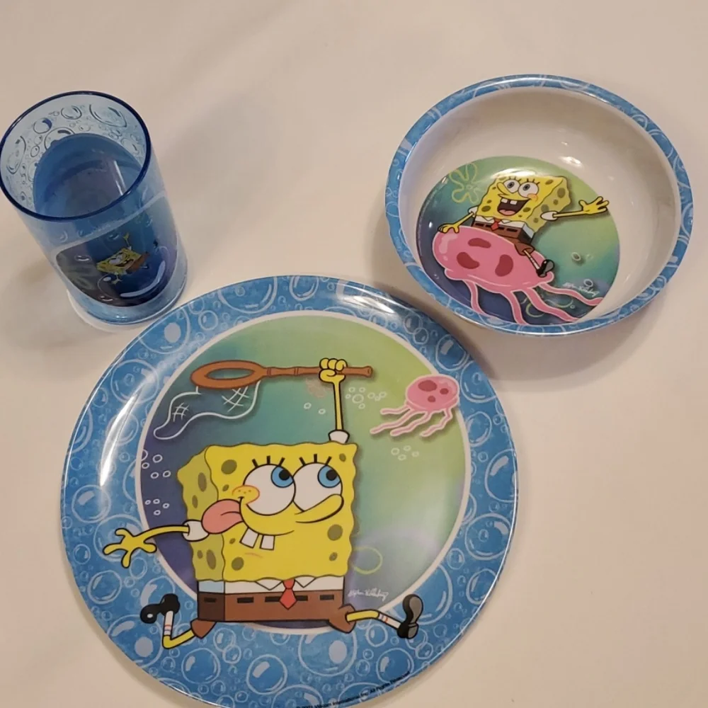Sponge Bob 3 piece dinnerware sets - Picture 6 of 6